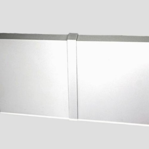 Соединитель алюминиевый для плинтуса Modern Decor серебро матовое прямой 100 мм