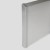 Заглушка алюминиевая для плинтуса Modern Decor серебро матовое прямой 70 мм 2 шт/уп