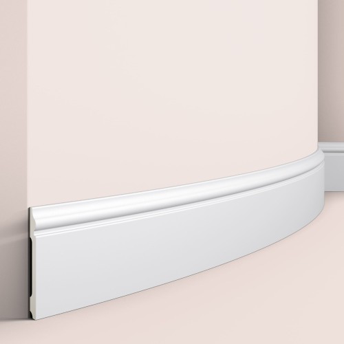 Плинтус полиуретановый под покраску гибкий NMC Wallstyl FL2 Flex 2000×120×15