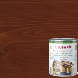Масло для фасадов Biofa 2043 цвет 4304 Вишня 0,125 л