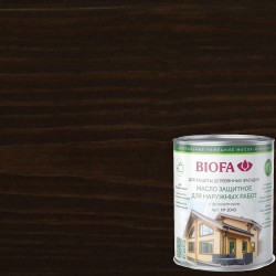 Масло для фасадов Biofa 2043 цвет 4309 Шоколадно-коричневый 0,125 л