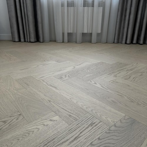 Композитная паркетная доска Quartz Parquet Елка Дуб шампань 33-414 венгерская елка 635×127×5