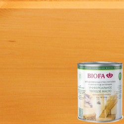 Масло с твердым воском для дерева Biofa 2044 цвет 2011 Янтарный 0,125 л