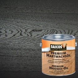Масло с твердым воском укрывное для пола Saicos Premium Hartwachsol цвет 3319 Черный ультраматовый 0,125 л