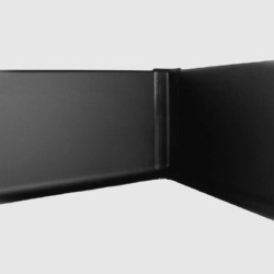 Угол алюминиевый внутренний для плинтуса Modern Decor черный матовый сапожок 40 мм