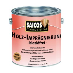 Водоотталкивающая пропитка для дерева Saicos Holz-Impragnierung biozidfrei 9000 2,5 л