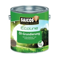 Масло грунтовочное для дерева Saicos Ecoline Ol-Grundierung цвет 3474 Серый базальт 0,125 л
