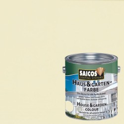 Краска укрывная для дерева Saicos Haus & Garten-Farbe цвет 2100 Слоновая кость 0,125 л