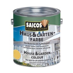 Краска укрывная для дерева Saicos Haus & Garten-Farbe цвет 2101 Сахара 0,125 л