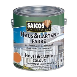 Краска укрывная для дерева Saicos Haus & Garten-Farbe цвет 2110 Желтая ель 0,125 л