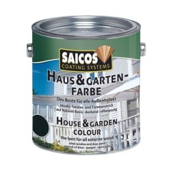 Краска укрывная для дерева Saicos Haus & Garten-Farbe цвет 2669 Английский зеленый 0,125 л