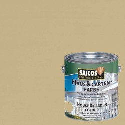 Краска укрывная для дерева Saicos Haus & Garten-Farbe цвет 2800 Песочный бежевый 0,125 л