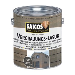 Лазурь для дерева Saicos Vergrauungs-Lasur цвет 7620 Графитово-серый 0,125 л