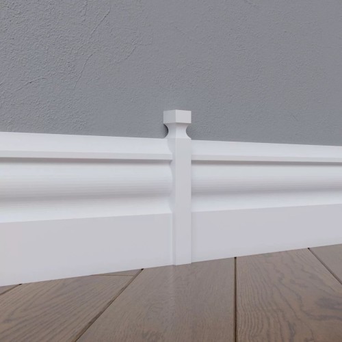 Соединитель МДФ под покраску для плинтуса Madest Decor CD02 180×16×16