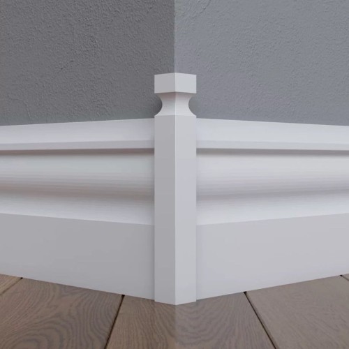 Соединитель МДФ под покраску для плинтуса Madest Decor CD02 180×16×16