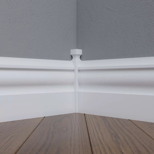 Соединитель МДФ под покраску для плинтуса Madest Decor CD02 180×16×16