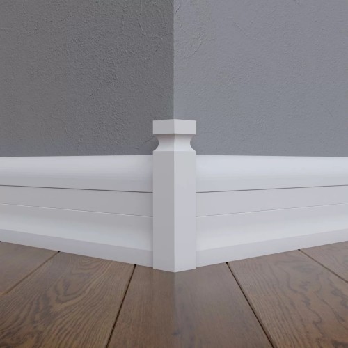 Соединитель МДФ под покраску для плинтуса Madest Decor CD04 180×22×22