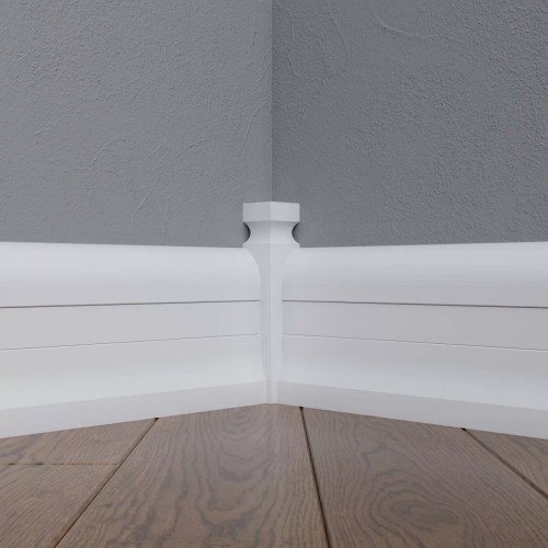 Соединитель МДФ под покраску для плинтуса Madest Decor CD04 180×22×22