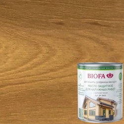 Масло для фасадов Biofa 2043 цвет 4341 Темный дуб 0,4 л