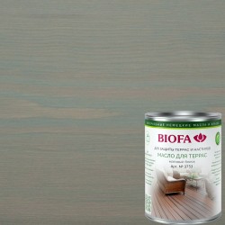 Масло для террас Biofa 3753 цвет 3705 Серый 0,125 л