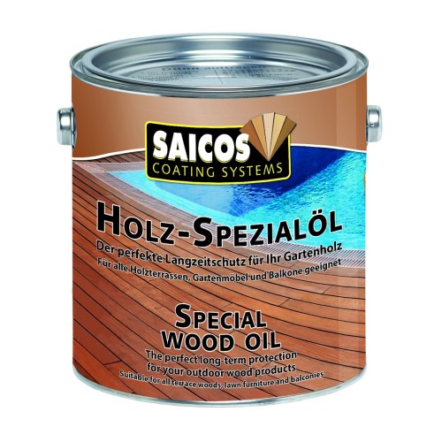 Масло для террас Saicos Holz-Spezialol цвет 0125 Термо 2,5 л