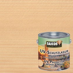 Лазурь бесцветная для дерева Saicos UV-Schutzlasur Aussen 1101 0,125 л