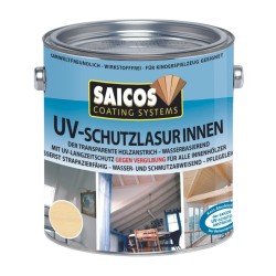 Лазурь бесцветная для дерева Saicos UV-Schutzlasur Innen 7701 0,125 л