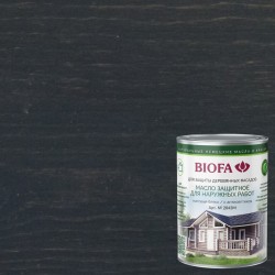 Масло для фасадов Biofa 2043М цвет 4324 Грифель 0,125 л