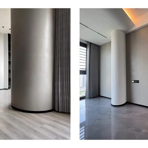 Плинтус алюминиевый Modern Decor L-образный черный 2950×100×10