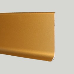 Плинтус алюминиевый Modern Decor анодированный золото матовое сапожок 2950×40×10