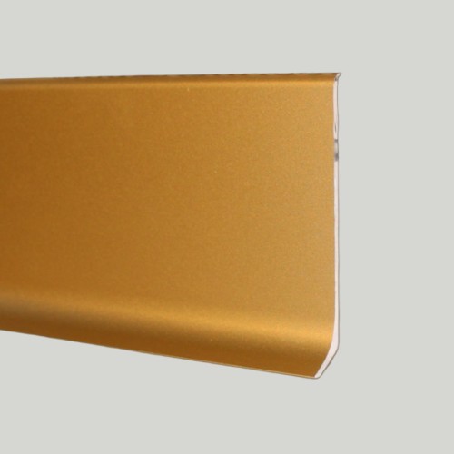 Плинтус алюминиевый Modern Decor анодированный золото матовое сапожок 2950×60×10