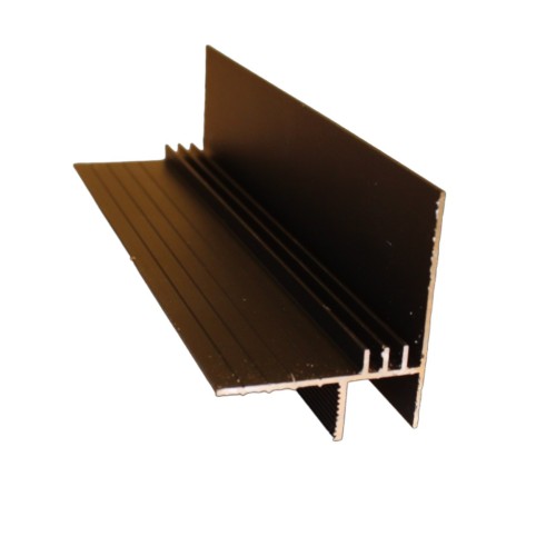 Профиль теневой алюминиевый Modern Decor анодированный черный 2000×38,8×48,7