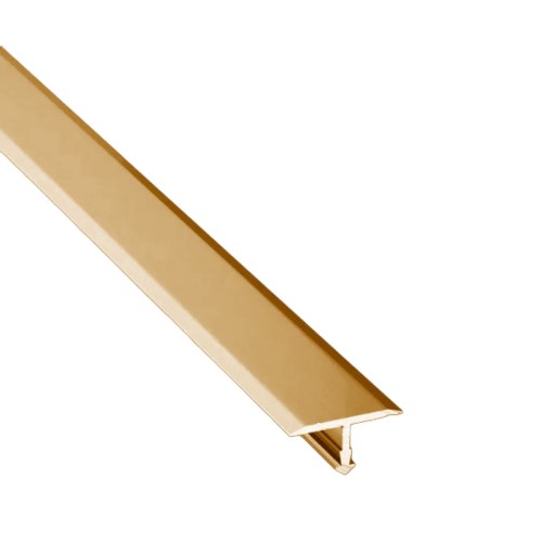 Порожек алюминиевый Modern Decor золото матовое 3000×14×9,1 мм