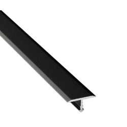 Порожек алюминиевый Modern Decor черный матовый 3000×10×9,1 мм