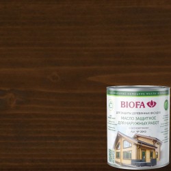 Масло для фасадов Biofa 2043 цвет 4303 Каштан 0,125 л
