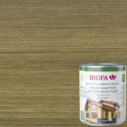 Масло для фасадов Biofa 2043 цвет 4342 Зеленый дуб 0,4 л
