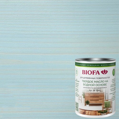 Масло с твердым воском для дерева Biofa 5045 цвет 5013 Руссильон шелковисто-матовое 0,3 л