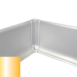 Угол алюминиевый внутренний для плинтуса Modern Decor золото матовое сапожок 80 мм
