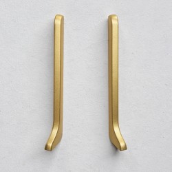 Заглушка алюминиевая для плинтуса Modern Decor золото матовое 60 мм 2 шт/уп