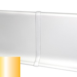 Соединитель алюминиевый для плинтуса Modern Decor золото матовое сапожок 60 мм