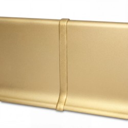 Соединитель алюминиевый для плинтуса Modern Decor золото матовое 60 мм