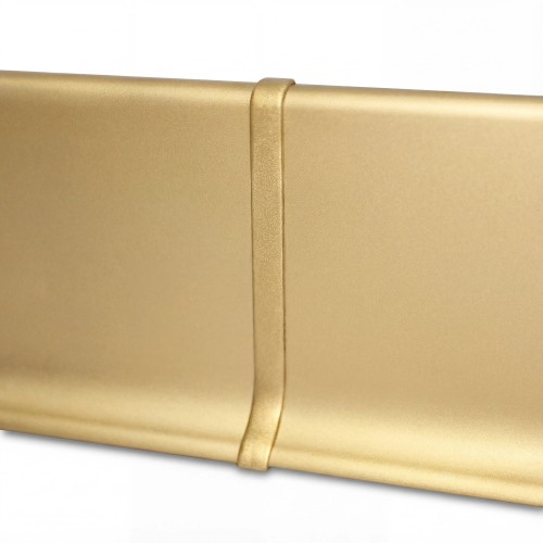 Соединитель алюминиевый для плинтуса Modern Decor золото матовое 80 мм