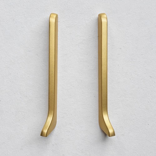 Заглушка алюминиевая для плинтуса Modern Decor золото матовое 100 мм 2 шт/уп