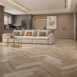 Кварцвиниловый SPC ламинат Cronafloor Herringbone Дуб Лилль H007 венгерская елка 640×128×4,5