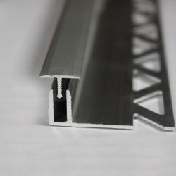 Крепление алюминиевое Modern Decor для Т-порожка 6,5-10 мм, уплотнитель и порожек Т-образный