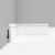 Плинтус Decomaster Белый D005-115 матовый 2400×79×13