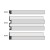 Финишный молдинг Decomaster Eco Line D305-112 Серый матовый 2900×61×21, технический рисунок