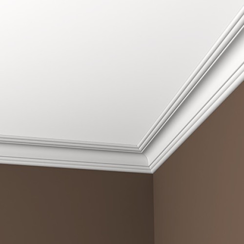 Потолочный плинтус под покраску Европласт 1.50.102 2000×76×69
