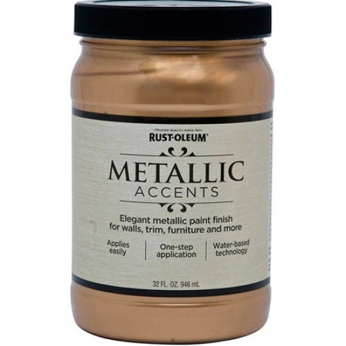 Краска Rust-Oleum Metallic Accents 253537 Светлое золото Soft Gold 0,946 л
