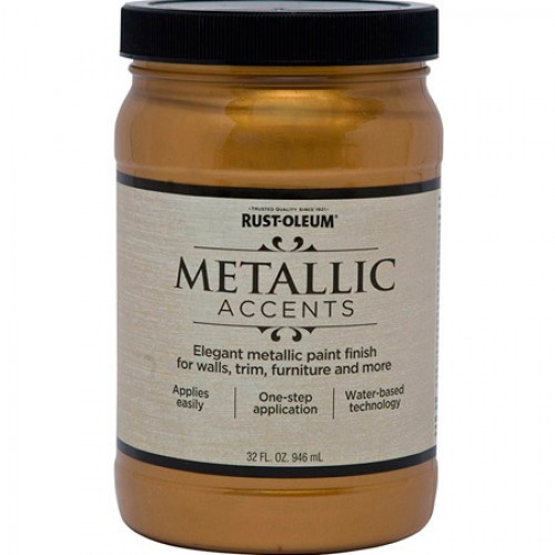 Краска Rust-Oleum Metallic Accents 253607 Золотой рудник Gold Mine 0,946 л